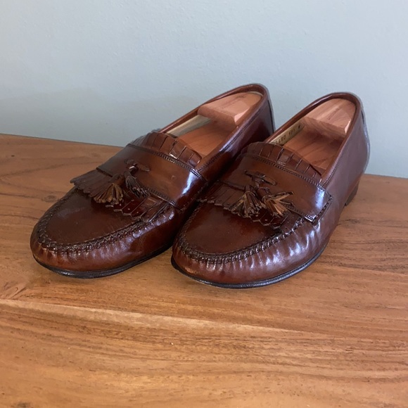 Johnston & Murphy Stanza loafers color chestnut size 10 1/2 Wide - Picture 3 of 5